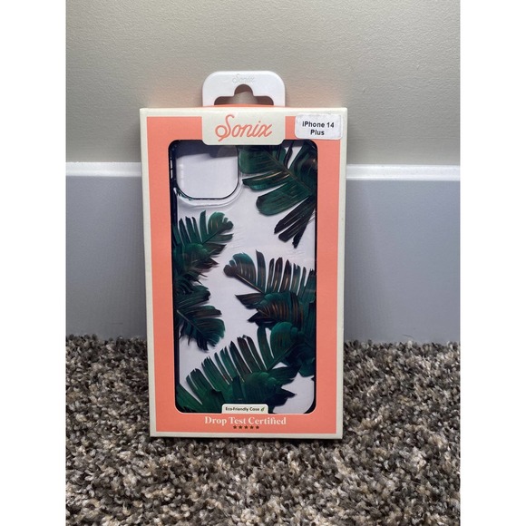 Sonix iPhone 14 Plus Phone Case Palm Leaves Bahama Clear Case - Picture 1 of 3